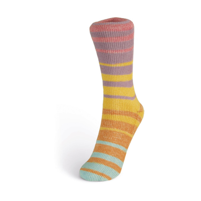 101 Пряжа шкарпеткова Laines du Nord Summer Sock, 80г - 340м, різнокольоровий, 88% бавовна, 12% нейлон