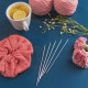 10148  KnitPro Спиці шкарпеткові Nova Metal 4 мм - 12,5 см, латунь