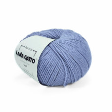 10172 Пряжа Lana Gatto Vip, 50г - 200м, темно-блакитний, 80% вовна меринос екстрафайн, 20% кашемір