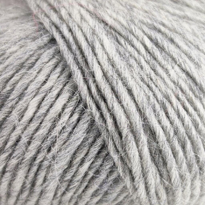 102 Пряжа Laines du Nord Andina, 50г - 175м, сірий, 50% альпака, 50% вовна