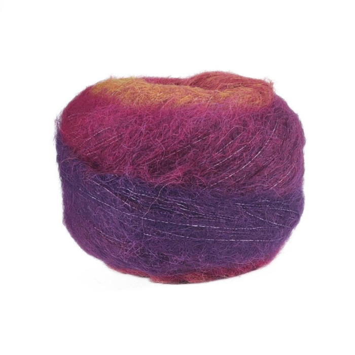 102 Пряжа Laines du Nord Poema Alpaca, 100г - 400м, різнокольоровий, 40% альпака, 40% шерсть, 20% нейлон