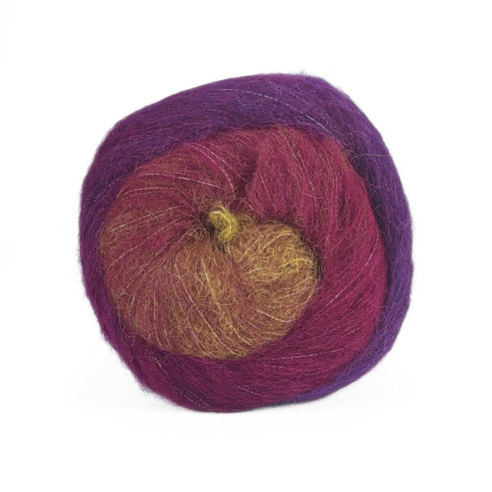 102 Пряжа Laines du Nord Poema Alpaca, 100г - 400м, різнокольоровий, 40% альпака, 40% шерсть, 20% нейлон