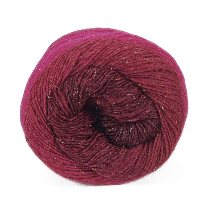 102 Пряжа Laines du Nord Poema Glitter, 150г - 600м, різнокольоровий95% вовна, 5% поліестер металізований