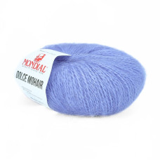 102 Пряжа Mondial Dolce Mohair, 50г - 150м, яскраво-блакитний, 60% кід мохер, 40% акрил