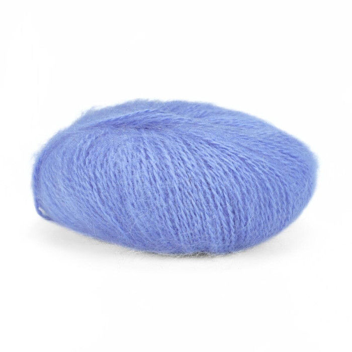 102 Пряжа Mondial Dolce Mohair, 50г - 150м, яскраво-блакитний, 60% кід мохер, 40% акрил