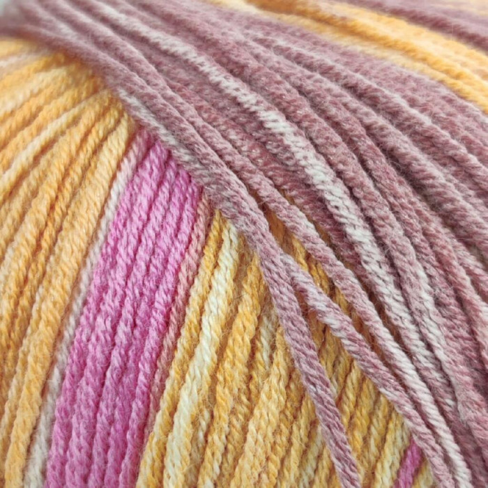 102 Пряжа шкарпеткова Laines du Nord Summer Sock, 80г - 340м, різнокольоровий, 88% бавовна, 12% нейлон