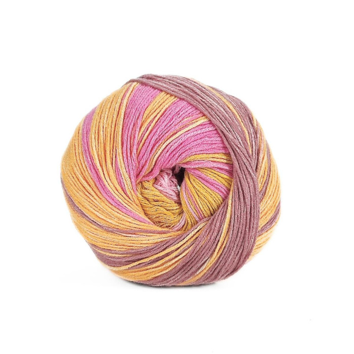 102 Пряжа шкарпеткова Laines du Nord Summer Sock, 80г - 340м, різнокольоровий, 88% бавовна, 12% нейлон