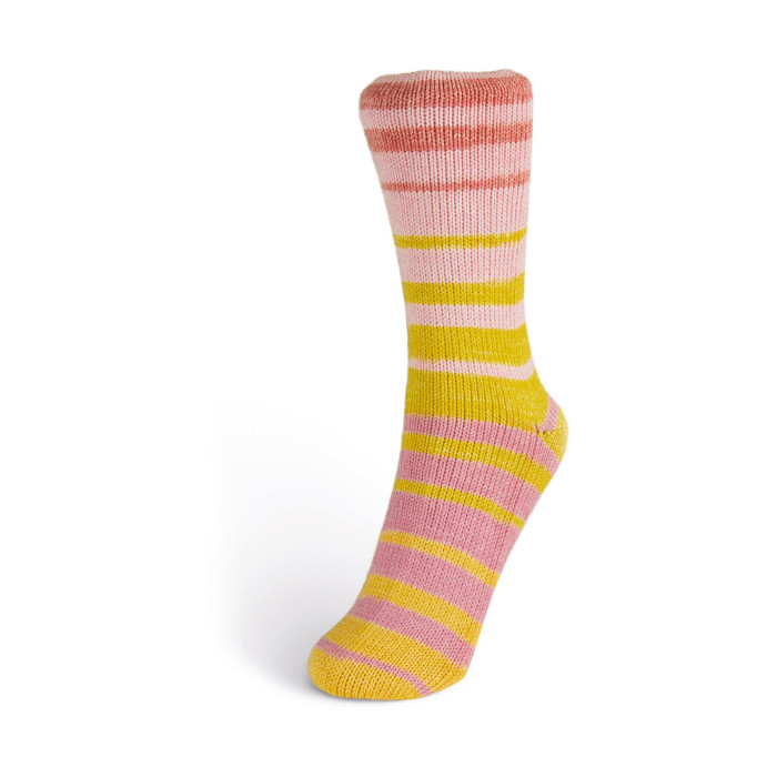 102 Пряжа шкарпеткова Laines du Nord Summer Sock, 80г - 340м, різнокольоровий, 88% бавовна, 12% нейлон