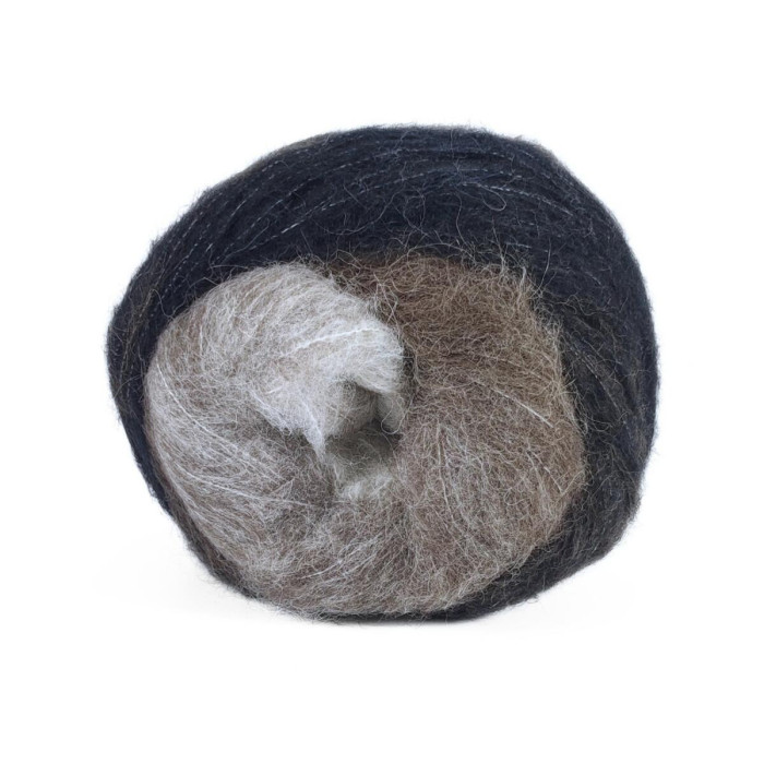 104 Пряжа Laines du Nord Poema Alpaca, 100г - 400м, різнокольоровий, 40% альпака, 40% шерсть, 20% нейлон