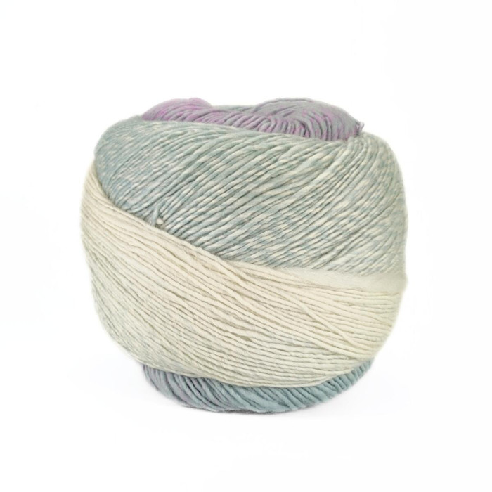 104 Пряжа Laines du Nord Poema Cashmere, 100г - 400м, різнокольоровий, 80% меринос 16 мікрон, 20% кашемір