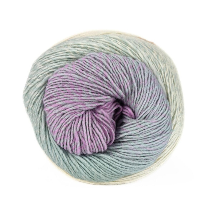 104 Пряжа Laines du Nord Poema Cashmere, 100г - 400м, різнокольоровий, 80% меринос 16 мікрон, 20% кашемір