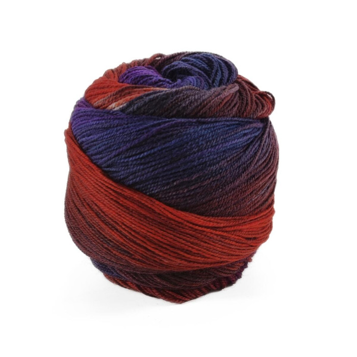105 Шкарпеткова Пряжа Laines du Nord WaterColor Sock, 100г - 420м, різнокольоровий, 75% вовна, 25% нейлон