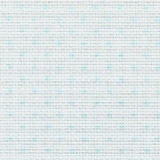 3706/5239 канва, відріз 55х70 см, Aida Petit Point 14 Zweigart, білий блакитний горошок, 100% бавовна