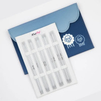 10628 KnitPro Набір шкарпеткових спиць Deluxe Nova Metal - 15 см (довжина спиць)