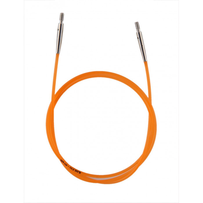 10634 Кабель Orange (Помаранчевий) д/створення кругових спиць довжиною 80 cm KnitPro