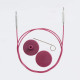 10661 Кабель фіксований 20 см для створення кругових спиць довжиною 40 см, Mindful KnitPro