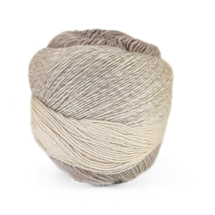 107 Пряжа Laines du Nord Poema Cashmere, 100г - 400м, різнокольоровий, 80% меринос 16 мікрон, 20% кашемір