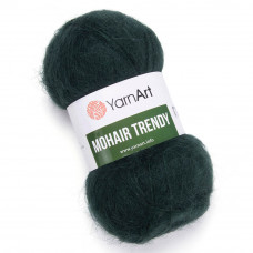 108 Пряжа Mohair Trendy 100гр - 220м (темно-зелений). Yarnart