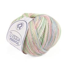 11 Пряжа Campolmi Filati Svezia Fantasie, 100г - 250м, мультіколор, 50% вовна, 25% акрил