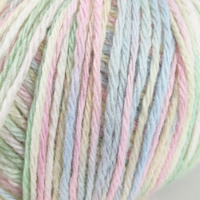 11 Пряжа Campolmi Filati Svezia Fantasie, 100г - 250м, мультіколор, 50% вовна, 25% акрил