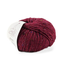 11 Пряжа Laines du Nord Aran Tweed, 50г - 90м, бордовий, 30% альпака файн, 50% вовна, 20% віскоза