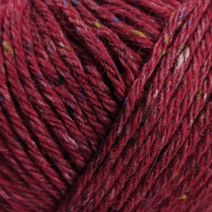 11 Пряжа Laines du Nord Aran Tweed, 50г - 90м, бордовий, 30% альпака файн, 50% вовна, 20% віскоза