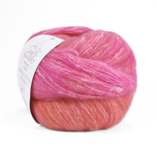 11 Пряжа Laines du Nord Cashsilk Cotton Degrade, 50г - 290м, рожевий, 55% вовна, 22% шовк, 10% кашемір, 13% бавовна