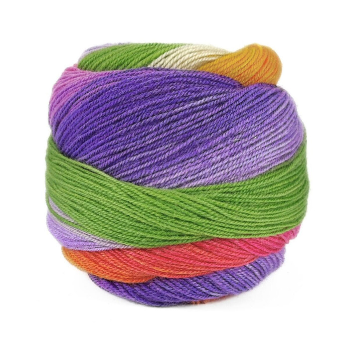 11 Пряжа Laines du Nord Harmonious Sock, 100г - 420м, різнокольоровий, 75% вовна, 25% нейлон