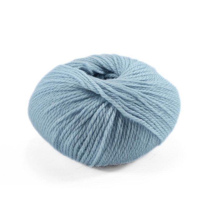 11 Пряжа Laines du Nord Mercerized Merino, 50г - 125м, світло-блакитний, 100% вовна