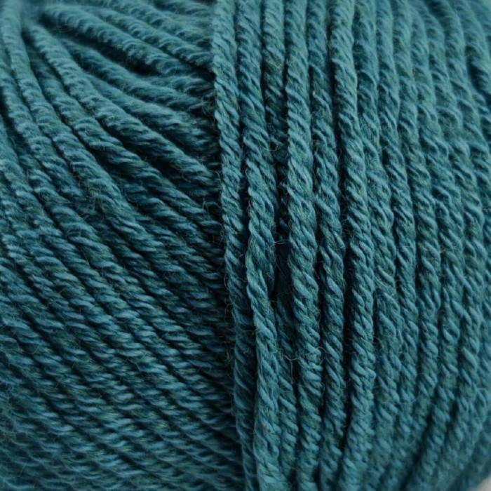 11 Пряжа Laines du Nord Spring Wool, 50г - 140м, морська хвиля, 50% вовна, 50% бавовна