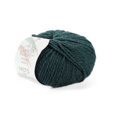 11 Пряжа Laines du Nord Vasto, 50г - 125м, темно-зелений, 100% меринос
