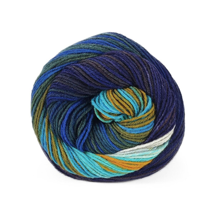 11 Пряжа шкарпеткова Laines du Nord Paint Sock 6 PLY,150г - 400м, різнокольоровий, 75% вовна, 25% нейлон