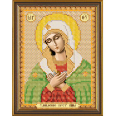 БИС5022 Божа Матір Розчулення. Нова Слобода. Малюнок на тканині для вишивання бісером(Знятий з виробництва)