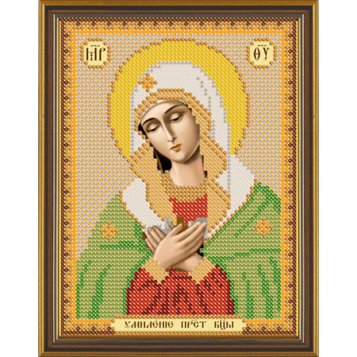 БИС5022 Божа Матір Розчулення. Нова Слобода. Малюнок на тканині для вишивання бісером(Знятий з виробництва)