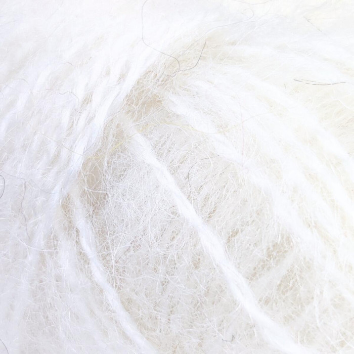 111 Пряжа Tropical Lane Paris 70, 40г - 120м, білий, 70% кід мохер, 30% акрил