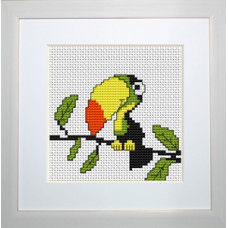 B084 Зелений папуга. Luca-S. Набір для вишивання нитками(Знятий з виробництва)