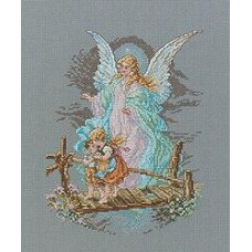 1149-14 Janlynn Набір для вишивки рахунковим хрестиком - Ангел-хранитель 19x25 см, Aida 14