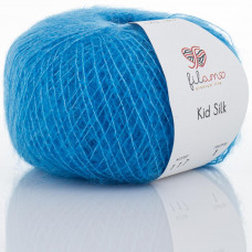 117 Пряжа Kid Silk 25гр-225м (вільний синій). Filamo
