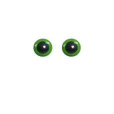 12 EYES (оченята) зелені Circulo - Оченята 12 мм пластик, 2 шт