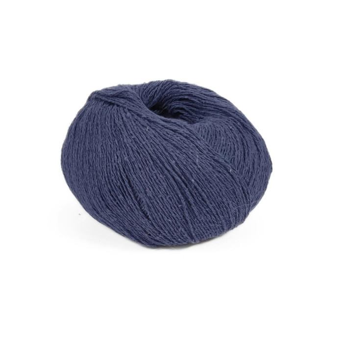 12 Пряжа Campolmi Filati Seta Bourette, 50г - 240м, джинс, 100% шовк