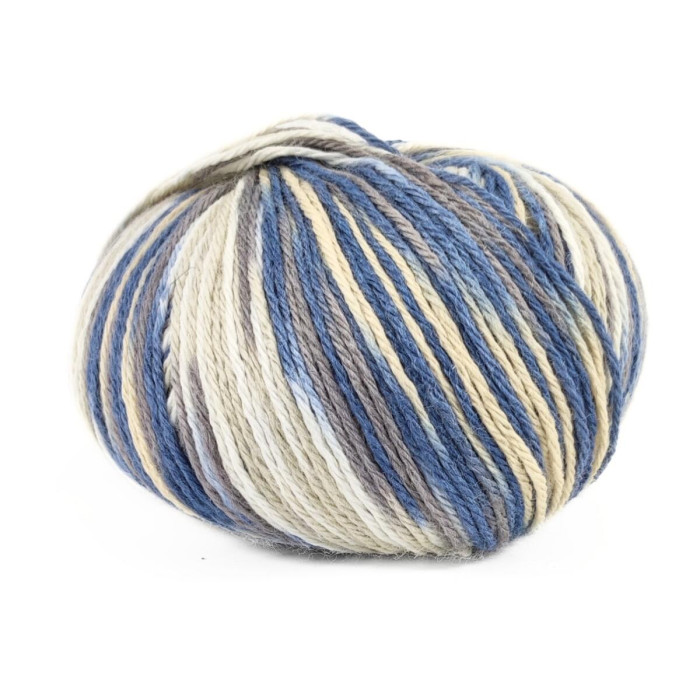 12 Пряжа Campolmi Filati Svezia Fantasie, 100г - 250м, мультіколор, 50% вовна, 25% акрил