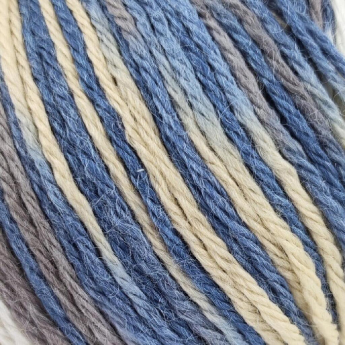 12 Пряжа Campolmi Filati Svezia Fantasie, 100г - 250м, мультіколор, 50% вовна, 25% акрил