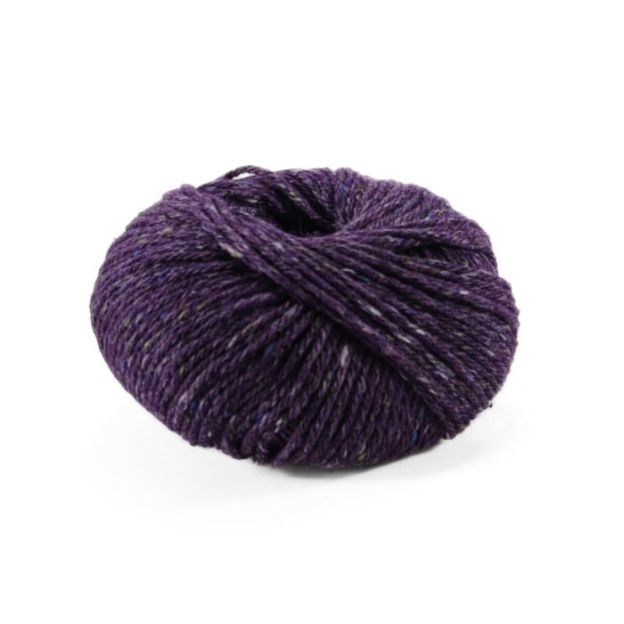 12 Пряжа Laines du Nord Aran Tweed, 50г - 90м, фіолетовий, 30% альпака файн, 50% вовна, 20% віскоза
