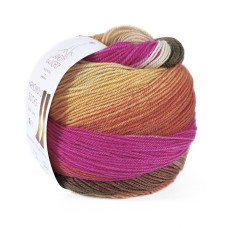 12 Пряжа Laines du Nord Harmonious Sock, 100г - 420м, різнокольоровий, 75% вовна, 25% нейлон