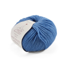 12 Пряжа Laines du Nord Mercerized Merino, 50г - 125м, блакитний, 100% вовна