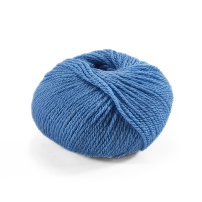 12 Пряжа Laines du Nord Mercerized Merino, 50г - 125м, блакитний, 100% вовна