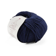 12 Пряжа Laines du Nord Spring Wool, 50г - 140м, кобальт, 50% вовна, 50% бавовна