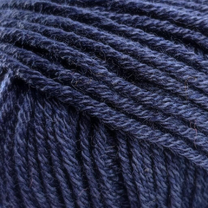 12 Пряжа Laines du Nord Spring Wool, 50г - 140м, кобальт, 50% вовна, 50% бавовна