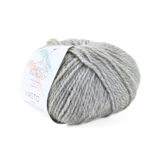 12 Пряжа Laines du Nord Vasto, 50г - 125м, світло-сірий, 100% меринос
