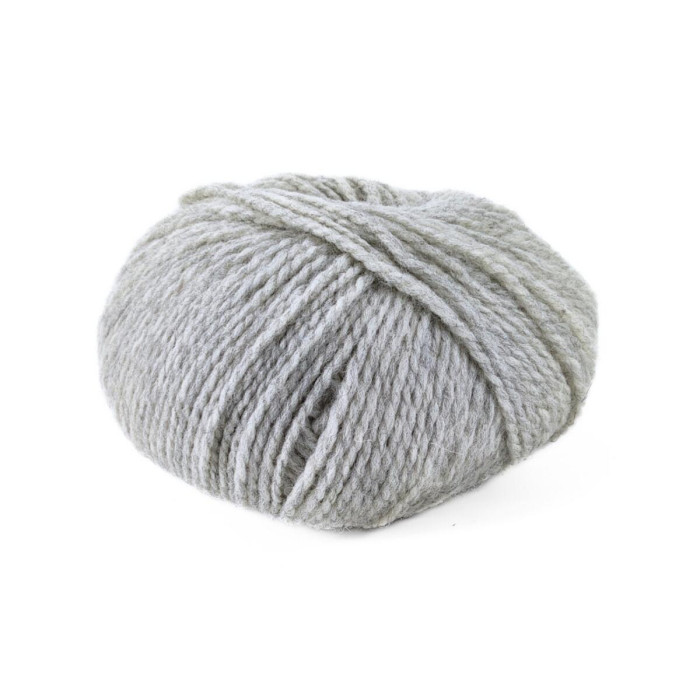 12 Пряжа Laines du Nord Vasto, 50г - 125м, світло-сірий, 100% меринос